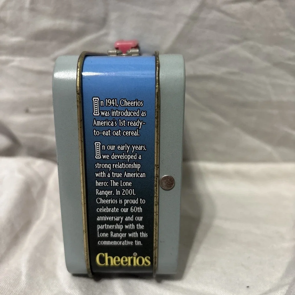 MINT 2001 The Lone Ranger Metal Mini Lunch Box Cheerios 60th Anniversary Vintage